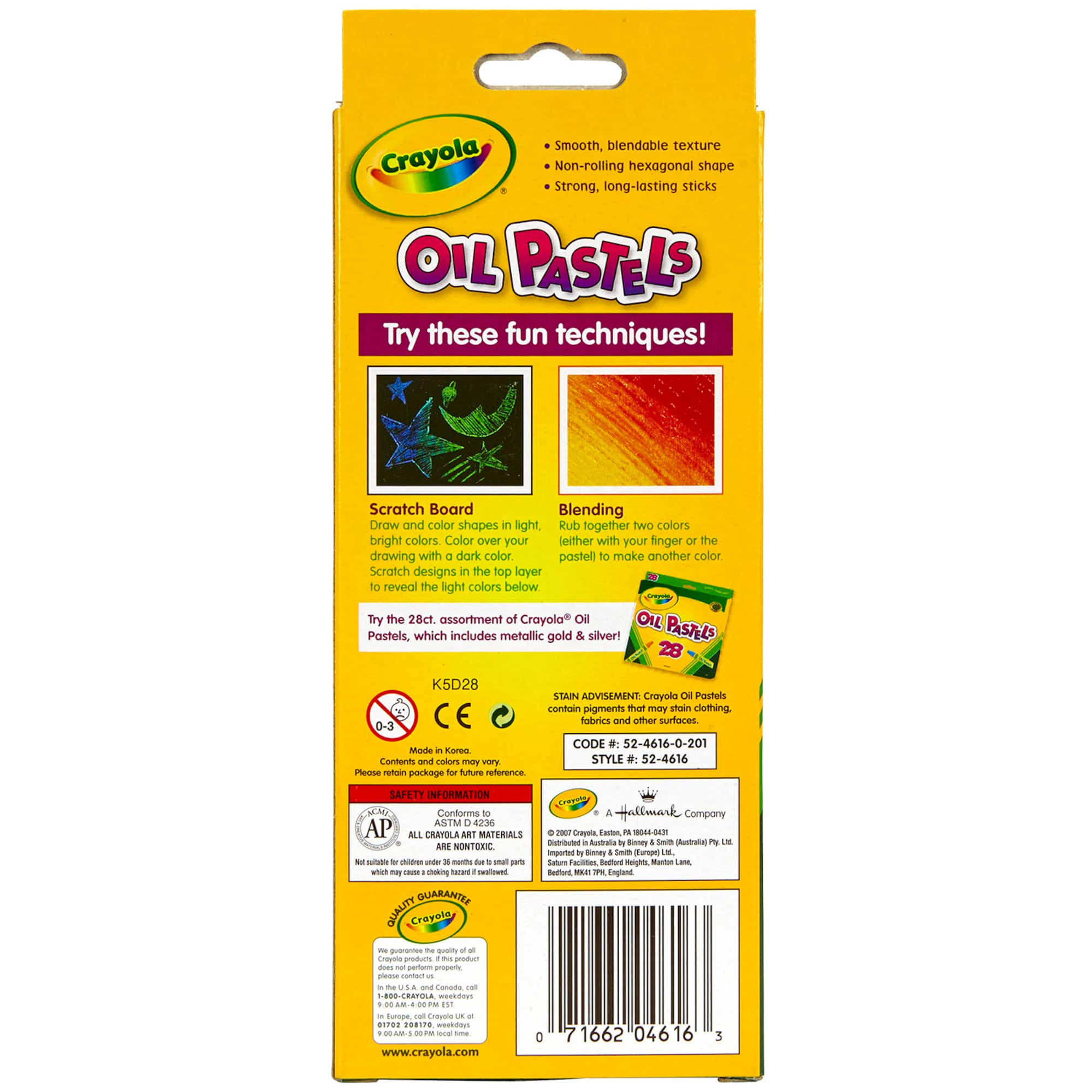 Crayola® Oil Pastels, 6 Packs of 16